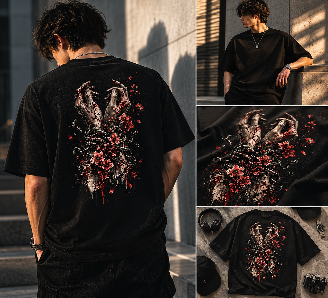 Bound Bloom - Oversized Shirt