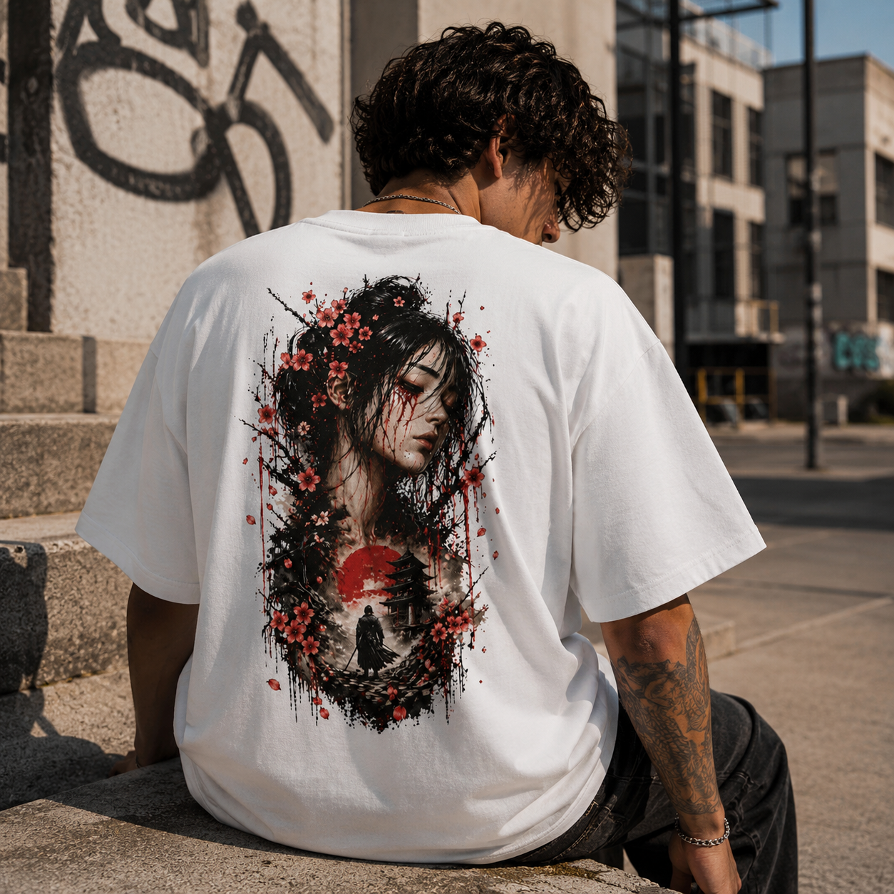 Bleeding Bloom - Oversized Shirt