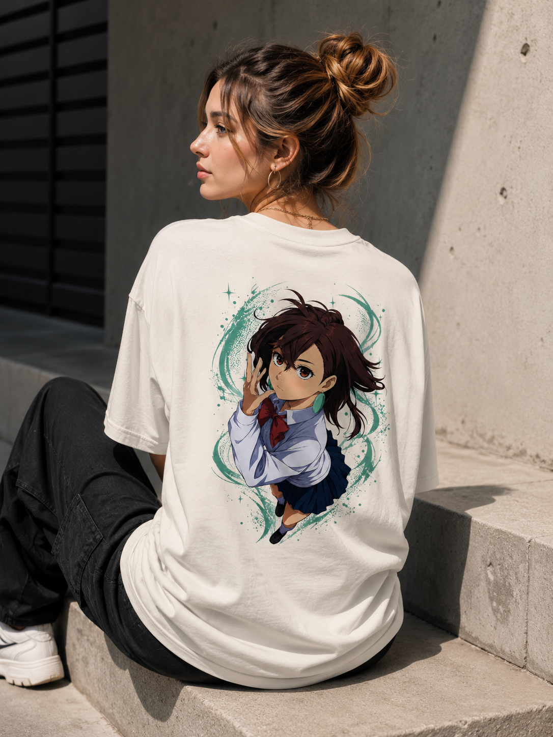 Aura in Bloom - Oversized Shirt
